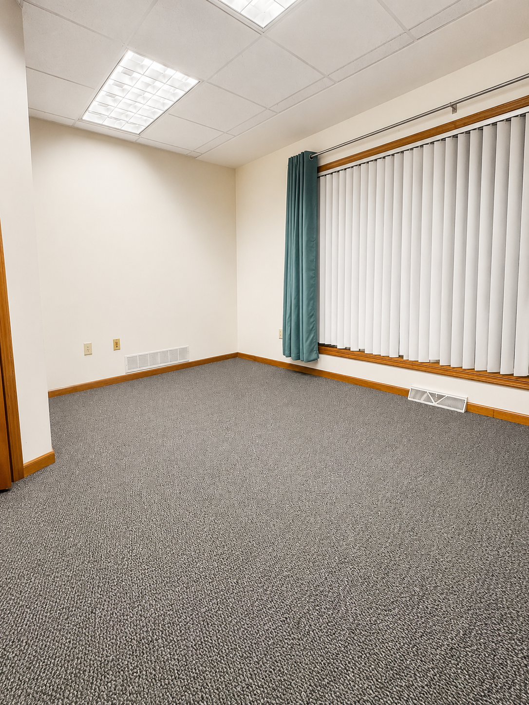 Empty Office Suite F window view