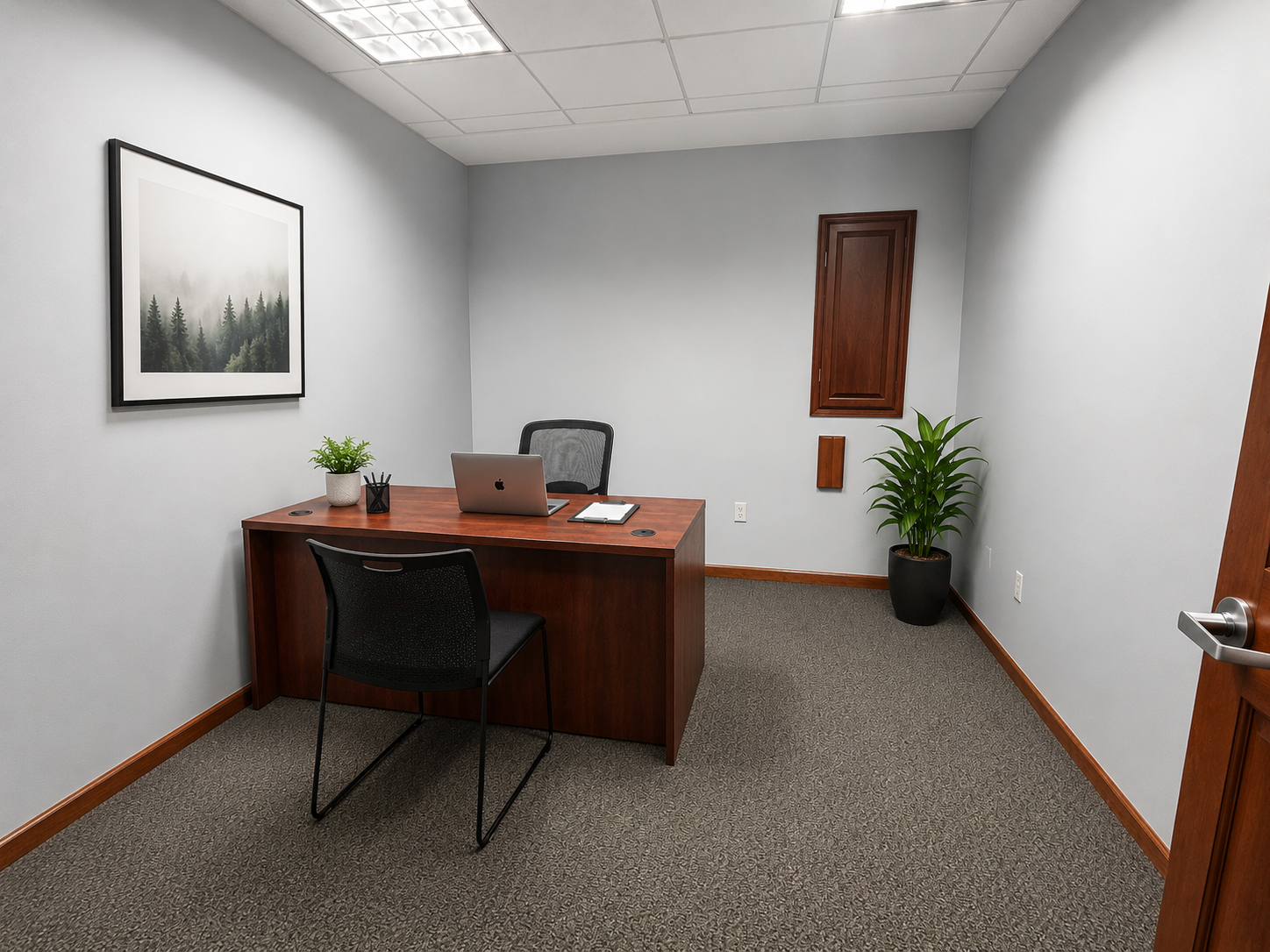 Virtually staged Office Suite B at 3315 Terrace Ct in Wausau
